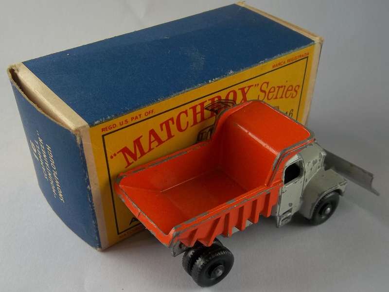 MATCHBOX Lesney 1-75 Series Regular Wheels #16 Scammell Snow Plough BOXED Made in England