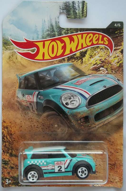 Hot Wheels Mini Cooper S Challenge Made in 2018 Boxed sealed on card Model Car HOTWHEELS