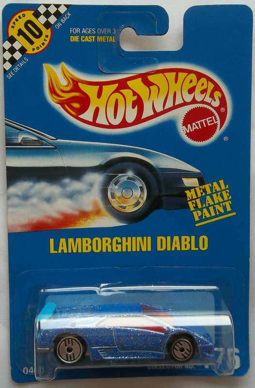 1990 HOT WHEELS Lamborghini Diablo Like Matchbox 1:64 HOTWHEELS VINTAGE SEALED MODEL