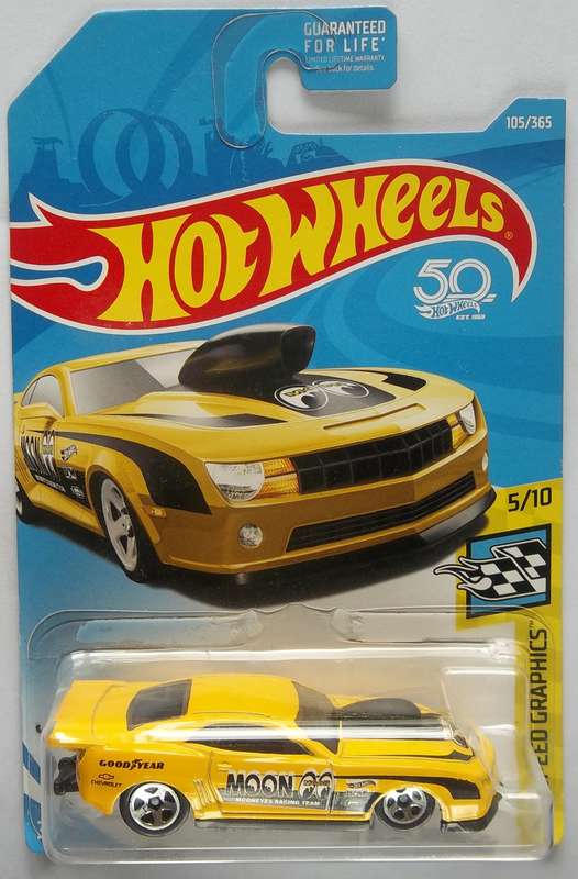 Hot Wheels HW Speed Graphics Mooneyes 2010 Pro Stock Camaro HOTWHEELS Matchbox scale Model Car