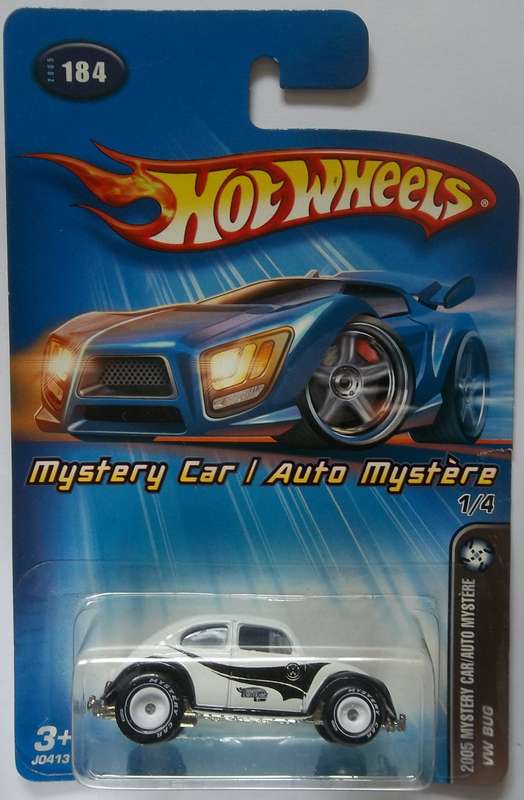 Hot Wheels MYSTERY CARS VW VOLKSWAGEN RUBBER TYRES Beetle Bug Similar scale to Matchbox HOTWHEELS