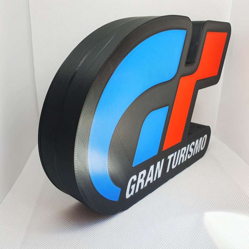 Gran Turismo Logo Stand - 3D Printed