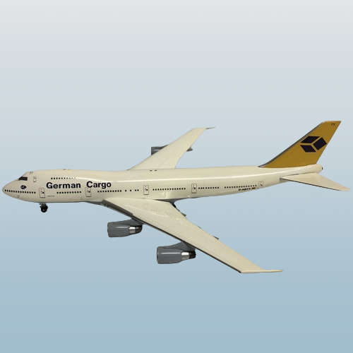 1:400 Scale, German Cargo, Boeing 747-200, Diecast Display Model Aircraft.