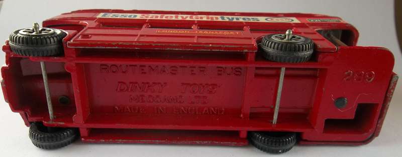 Dinky Toys #289 Routemaster Bus Made in England 1970's Vintage model packed with adertising