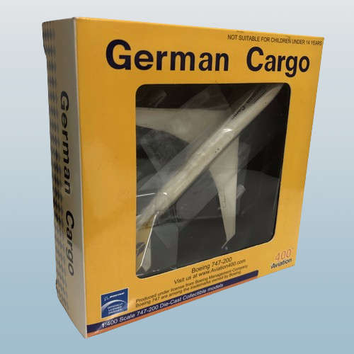 1:400 Scale, German Cargo, Boeing 747-200, Diecast Display Model Aircraft.