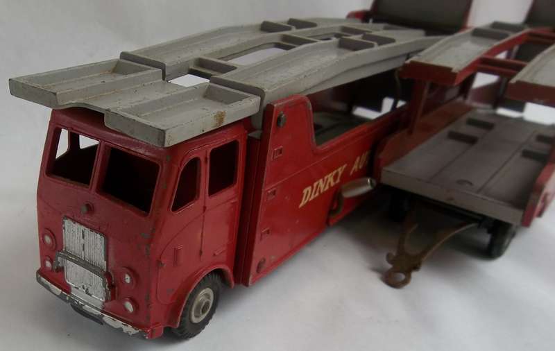 Dinky Toys #984 Car Carrier & #985 Trailer (2 Models) Vintage 1958 SUPERTOYS Rare