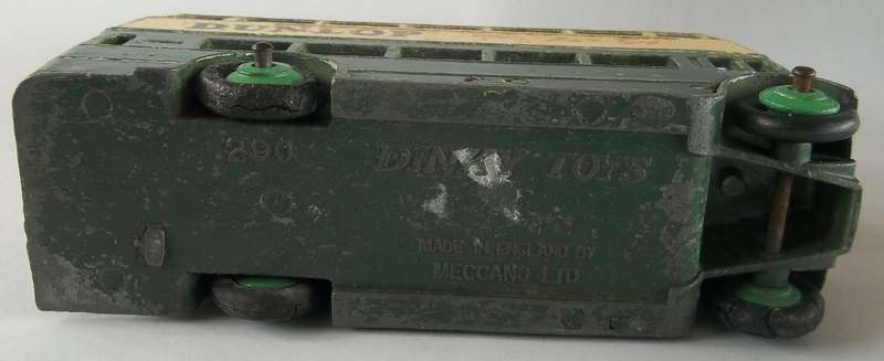 Dinky Toys #290 Dunlop Bus Made in England Car Vintage Solid Model