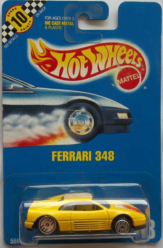 1990 HOT WHEELS Ferrari 348 Like Matchbox 1:64 HOTWHEELS VINTAGE SEALED MODEL
