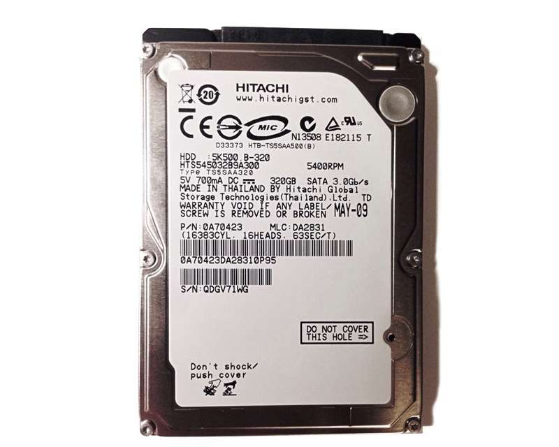 HITACHI -320GB 2.5 HDD