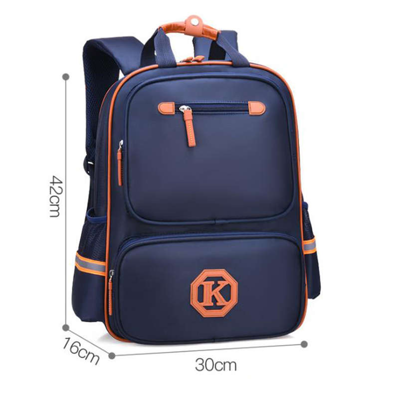 Waterproof Lightweight Reflective Backpacks School bag Blue Large