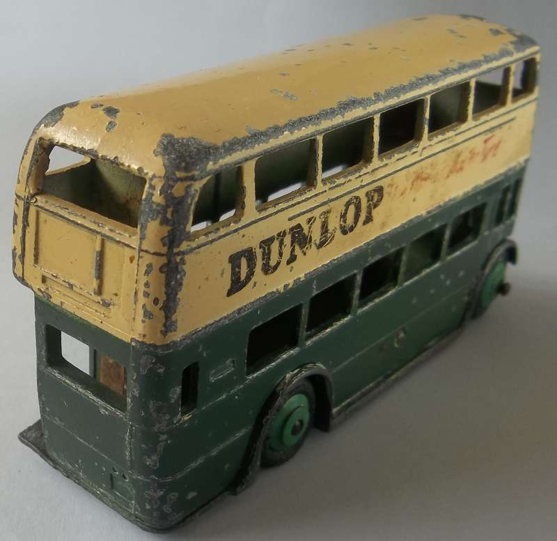 Dinky Toys #290 Dunlop Bus Made in England Car Vintage Solid Model