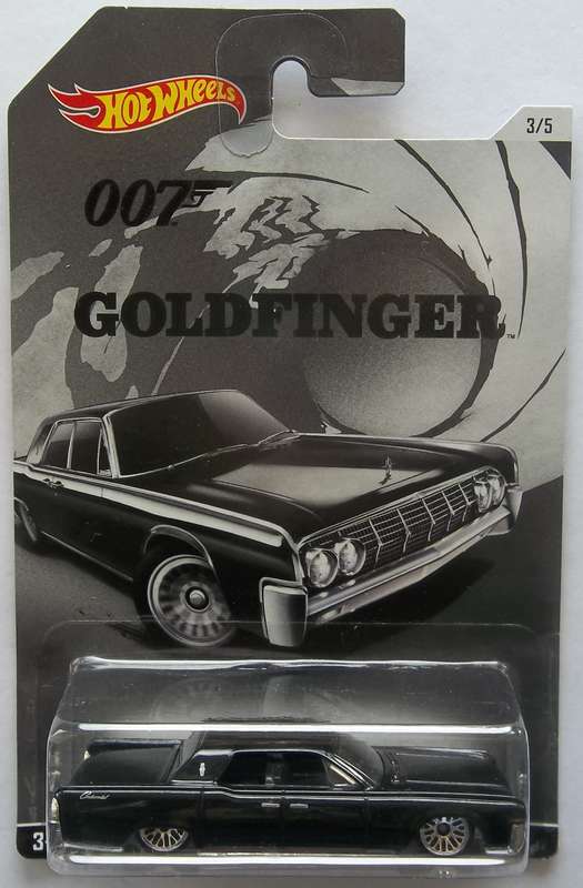 HOT WHEELS JAMES BOND 007 SERIES 1964 Lincoln Continental HOTWHEELS similar Scale to Matchbox 2014