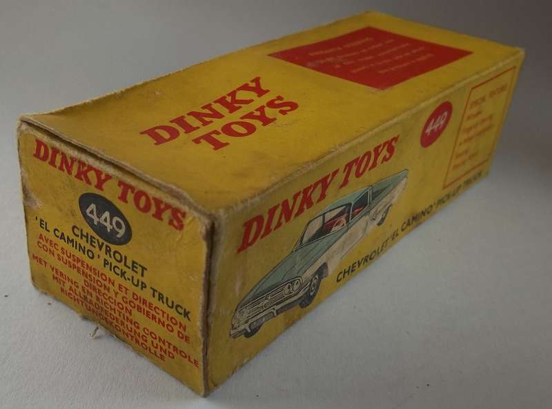 Dinky Toys #449 Chevrolet El Camino Bakkie (Empty Box) 1960s Ideal to Complete the Combo