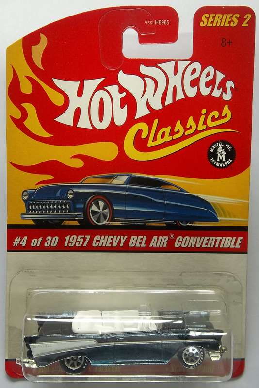 Hot Wheels Classics Series 2 1957 Chevrolet Bel Air Convertible like Matchbox HOT WHEELS FULL METAL