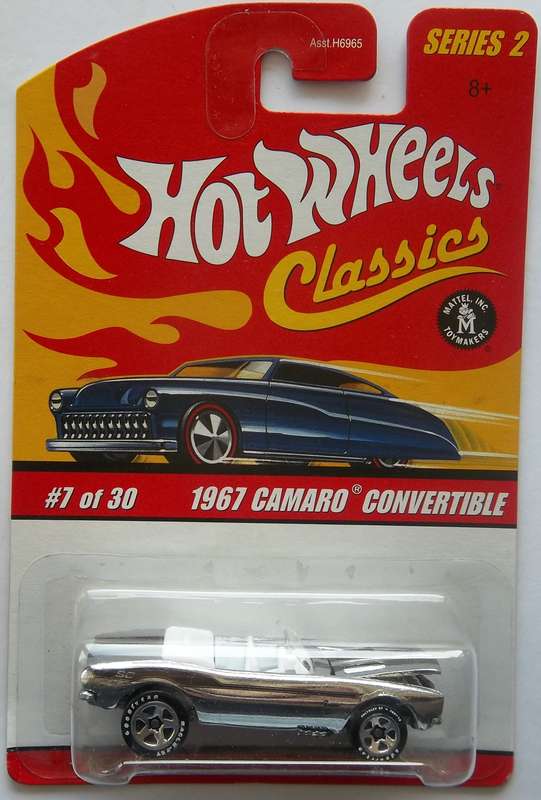 Hot Wheels Classics Series 2 1967 Chevrolet Camaro Convertible HOTWHEELS Like Matchbox
