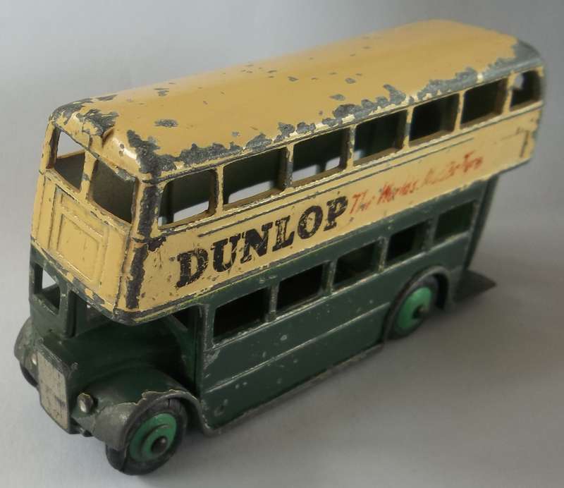 Dinky Toys #290 Dunlop Bus Made in England Car Vintage Solid Model