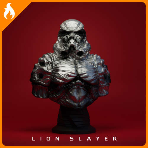 * CHROME * NECRO STORMTROOPER FIGURE - FULLY PAINTED - 15cm - StarWars Limited Edition Run