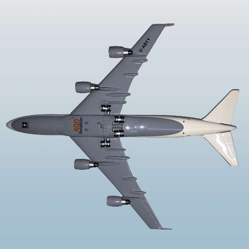 1:400 Scale, German Cargo, Boeing 747-200, Diecast Display Model Aircraft.
