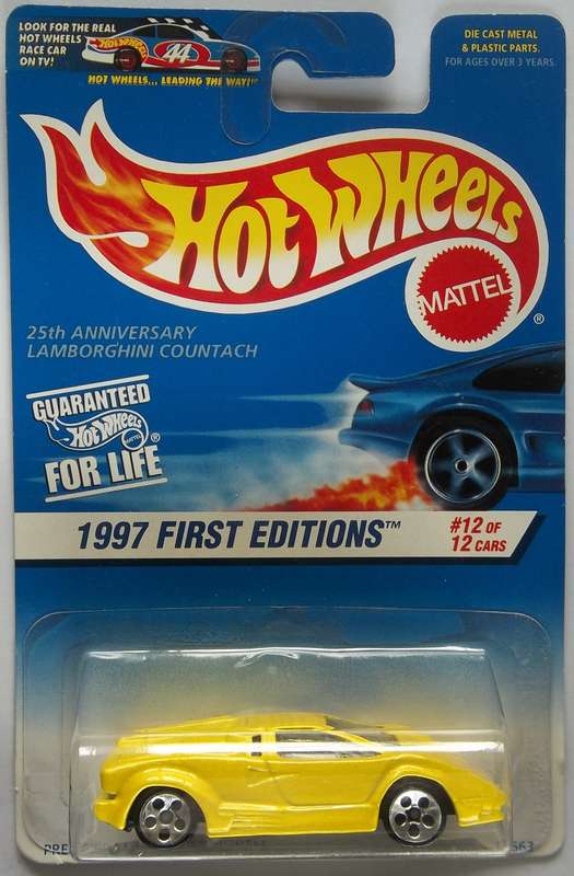 Lamborghini Countach 25th Anniversary Matchbox Scale Vintage Die Cast 1996 Model Car