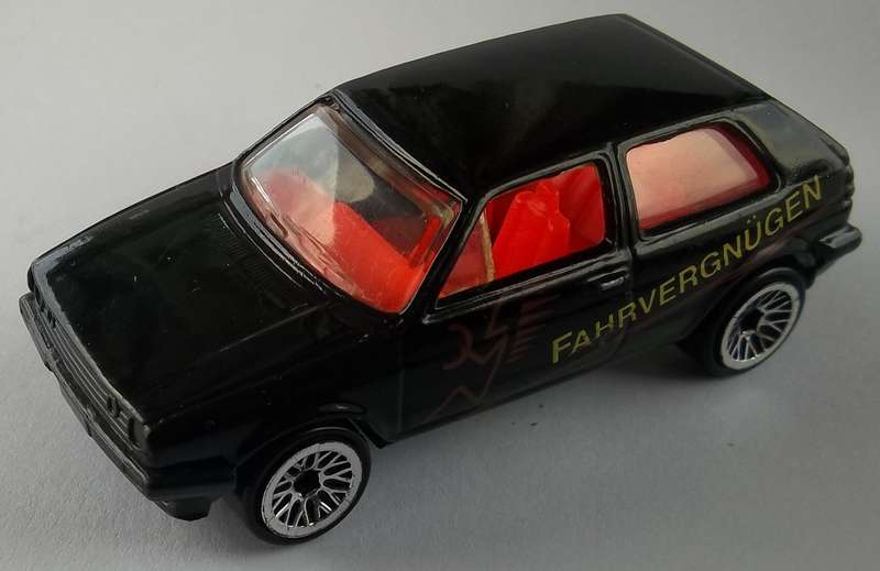 Hot Wheels Volkswagen Golf GTi HOTWHEELS Like Matchbox scale 1989 Black Colour