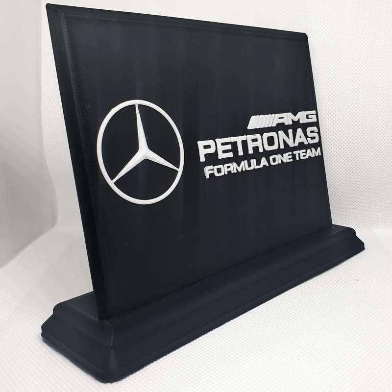 Mercedes F1 Logo - 3D Printed