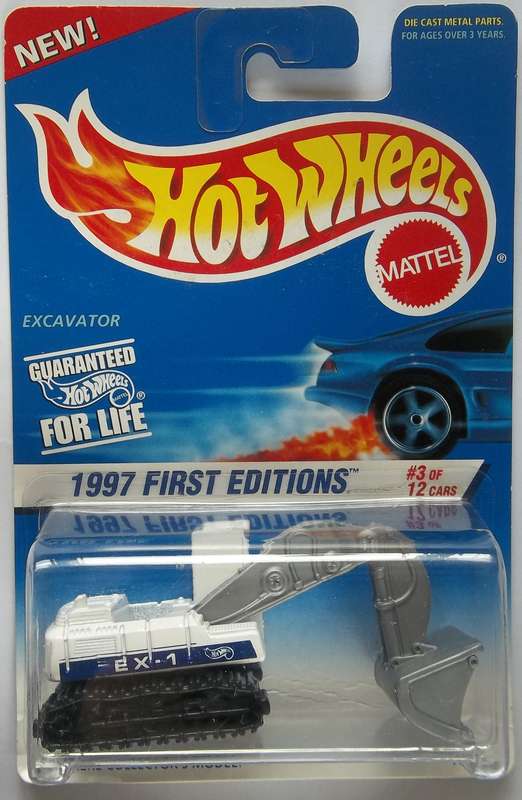 Hot Wheels Excavator Matchbox Scale Vintage Die Cast 1997 Model Car