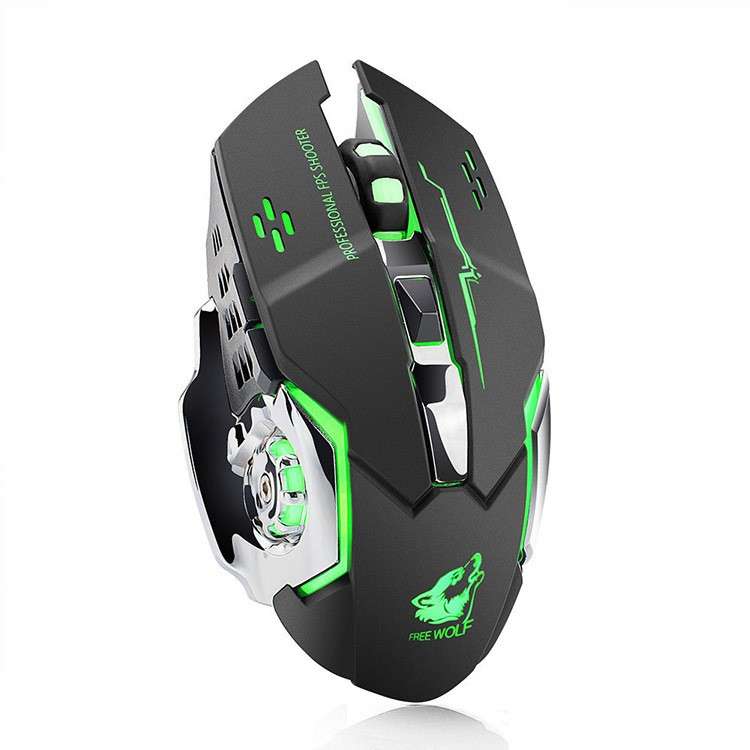 Olive Tree-X8 Ergonomic Wireless 2.4G 2400DPI Gaming Mouse Silent Black
