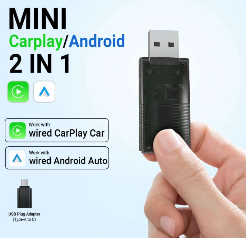 Cable Free Convenience - Wireless Adapter for Apple CarPlay or Android Auto