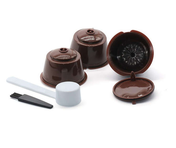5 PC Set - Reusable Coffee Capsules Coffee Filter for Dolce Gusto Machine : Perfect TIming