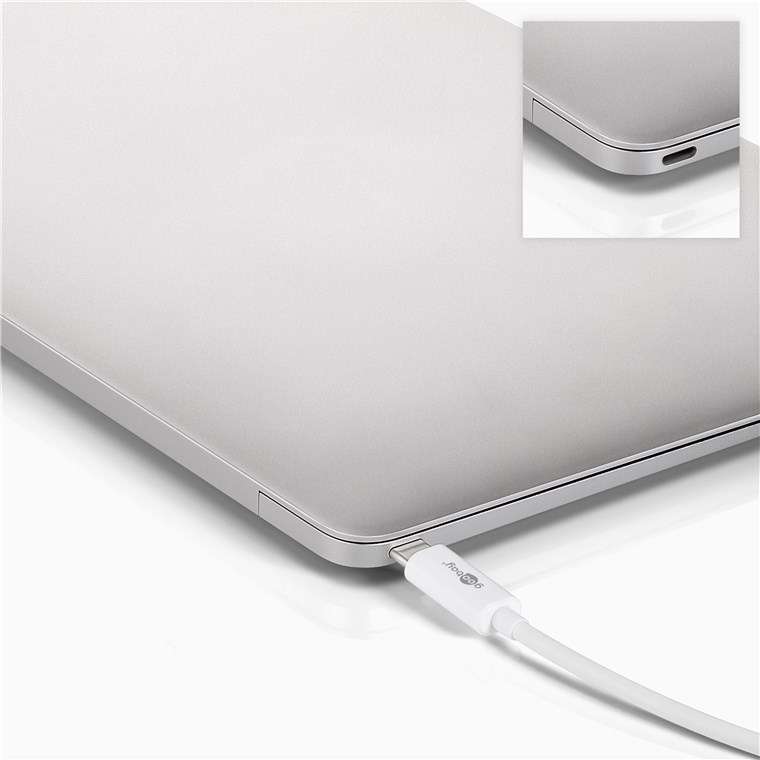 Goobay USB-C Multiport Adapter (HDMI + Ethernet, PD) - White