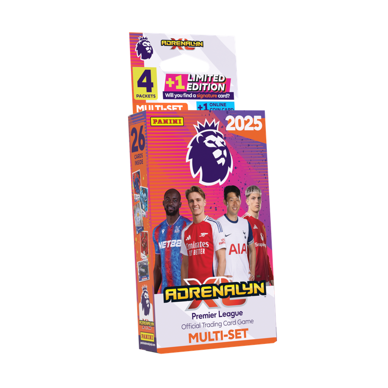 PREMIER LEAGUE 2025 SOCCER CARDS ECO MULTI SET - 4 PACKS PLUS 1 LIMITED EDITION
