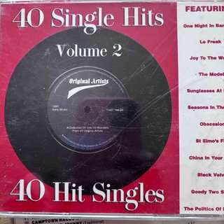 40 Single Hits 2 CD Set Various Artists : CD