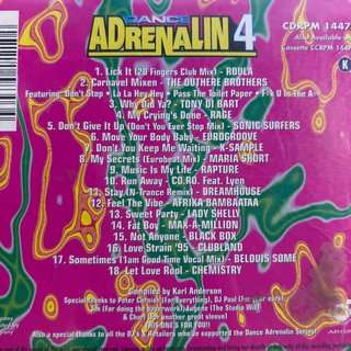 Dance Adrenalin 4 : Various Artists : CD