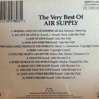 Air Supply: The Very Best of Air Supply : CD