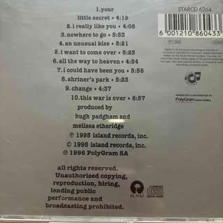 Melissa Etheridge: Your Little Secret : CD