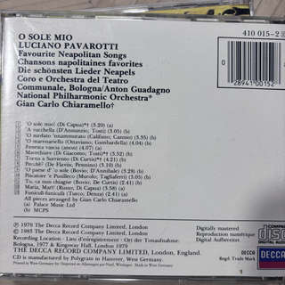 Luciano Pavarotti  Favourite Neapolitan Songs : CD