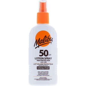 MALIBU 200ML SPF50 SUNSCREEN LOTION SPRAY