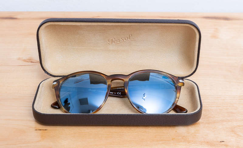 Persol PO3152S Sunglasses in Brown Striped Yellow