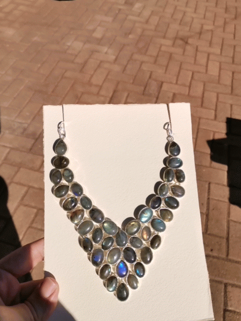 Sterling Silver labradorite Pendant.