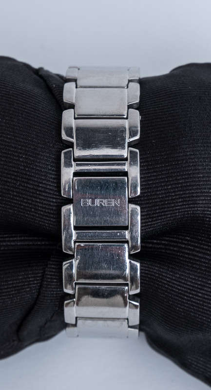 Ladies Silver BUREN Watch *SWISS* *SAPPHIRE CRYSTAL*