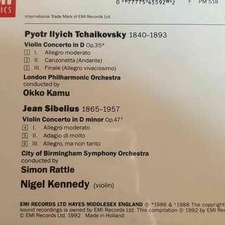 Nigel Kennedy: Tchaikovsky & Sibelius : Violinkonzerte : CD