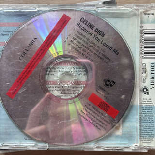 Celine Dion: Because you loved me Single : Made in RSA : CD