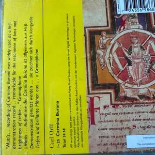 Carl Orff: 1895-1982 : Carmina Burana : Various Artists : CD
