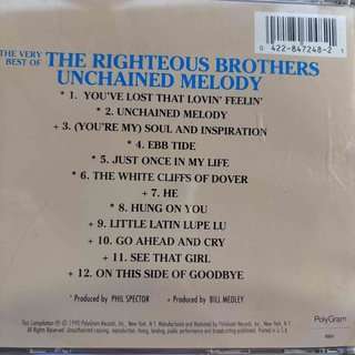 The Very Best of The Righteous Brothers: Unchained Melody : CD