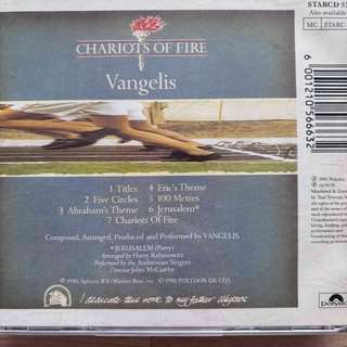 Vangelis: Chariots of Fire : CD