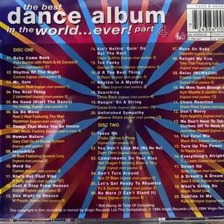The Best Dance Album in the World... Ever! Part 4 : 2 CD SET : Various Artists : CD