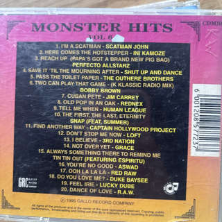 Monster Hits Vol. 6 : Various Artists : CD