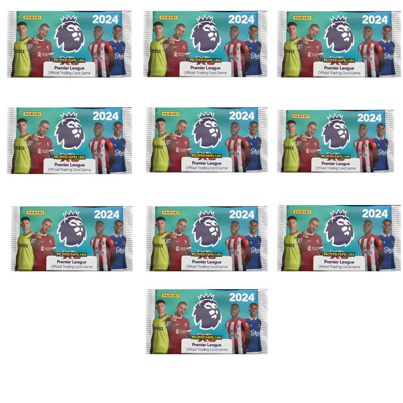 ENGLISH PREMIER LEAGUE SOCCER CARDS 10 PACK BUNDLE - 60 CARDS