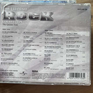 The Ultimate Rock Collection  The Quieter Side : Various Artists : CD