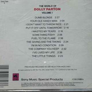 Dolly Parton: The World of Dolly Parton  Volume 1 : CD